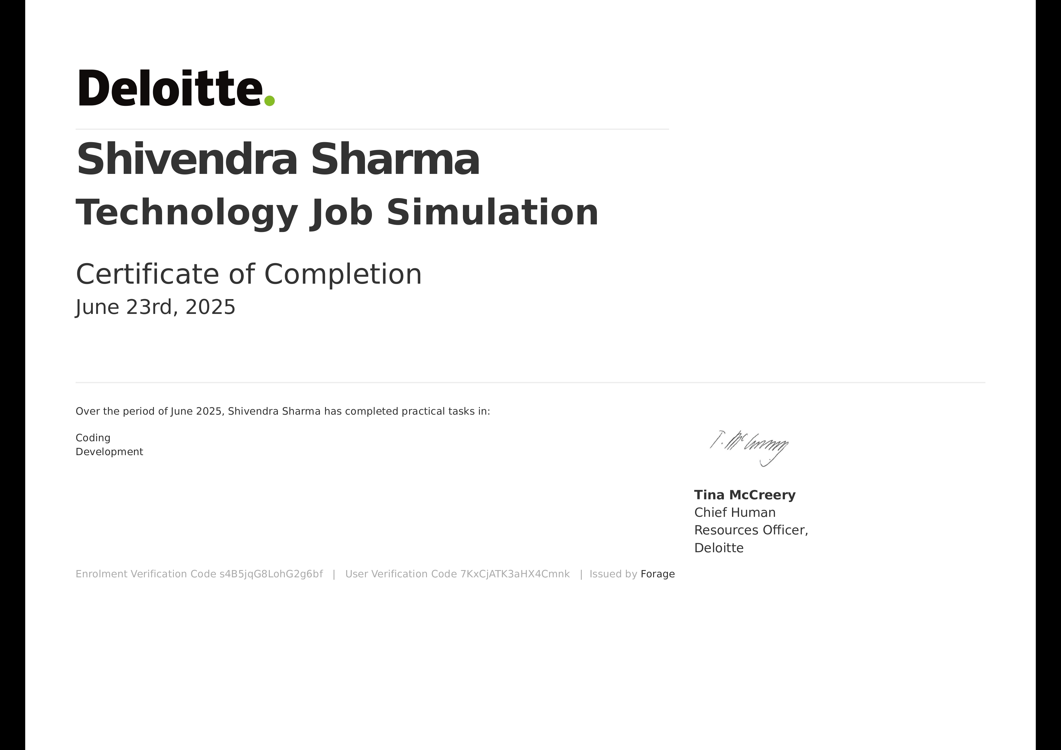 Academic Certificate