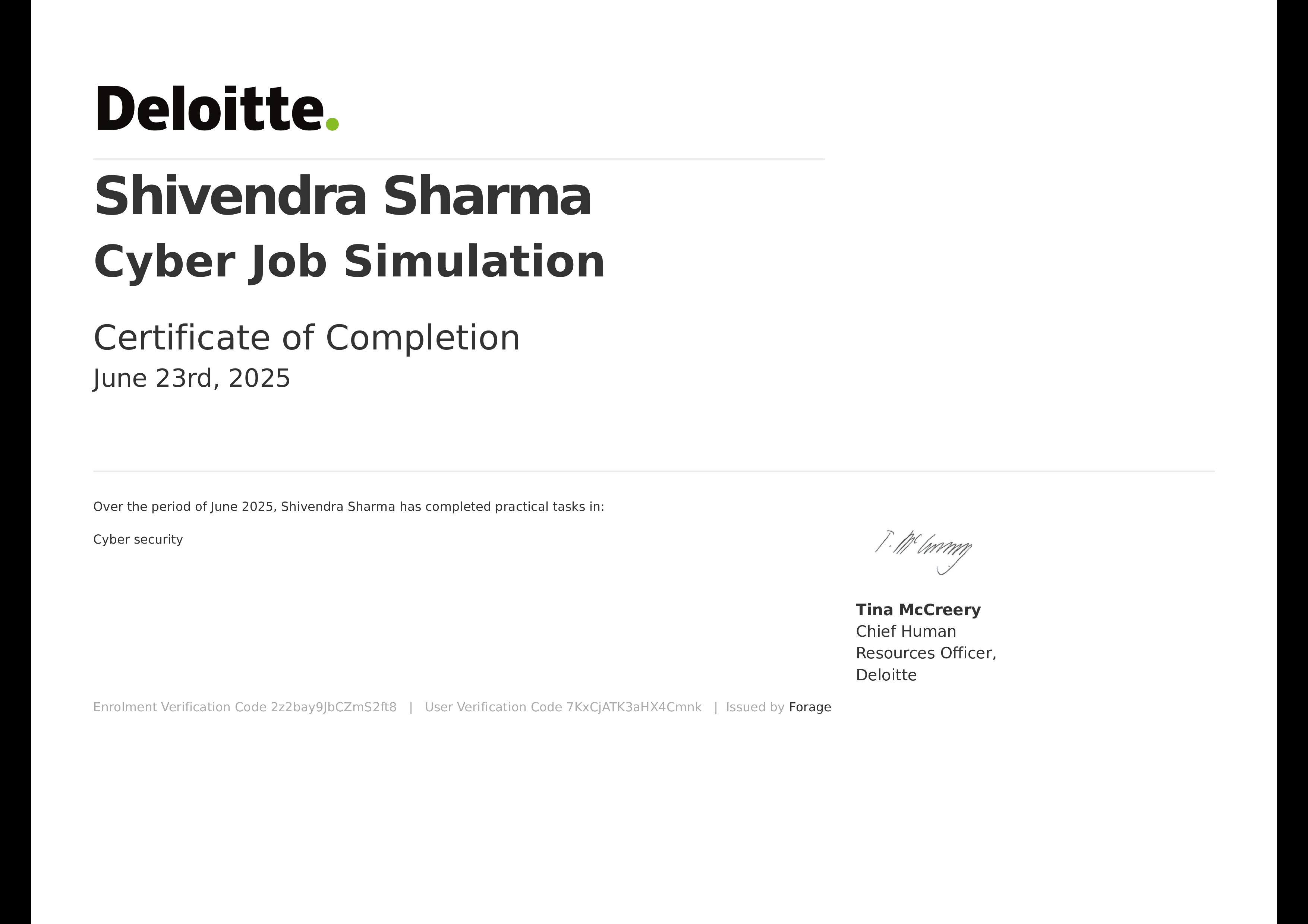 Academic Certificate